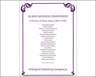 Black Women Composers piano sheet music cover